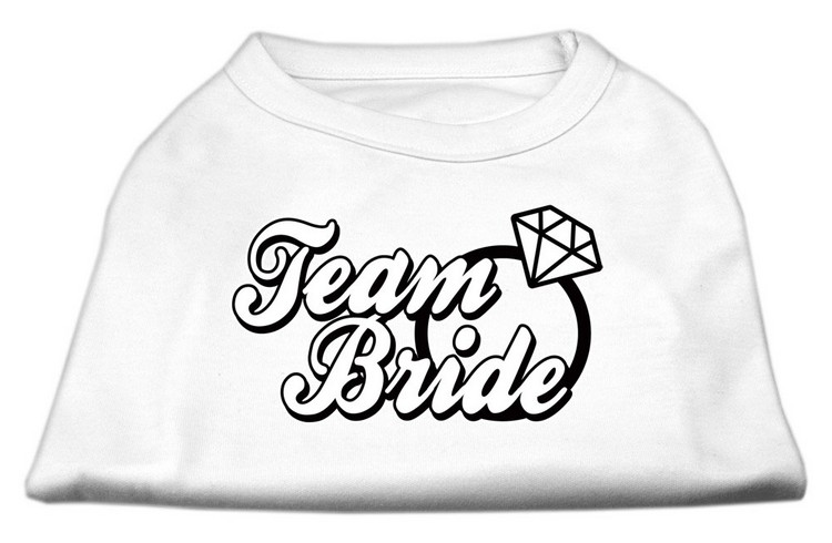 Team Bride Screen Print Shirt White XS